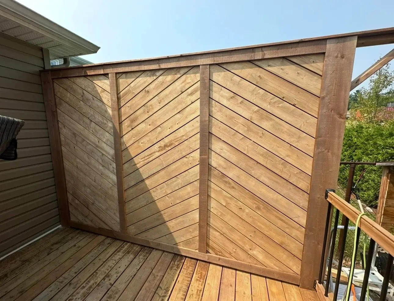 Example of completed Wooden Fence Project